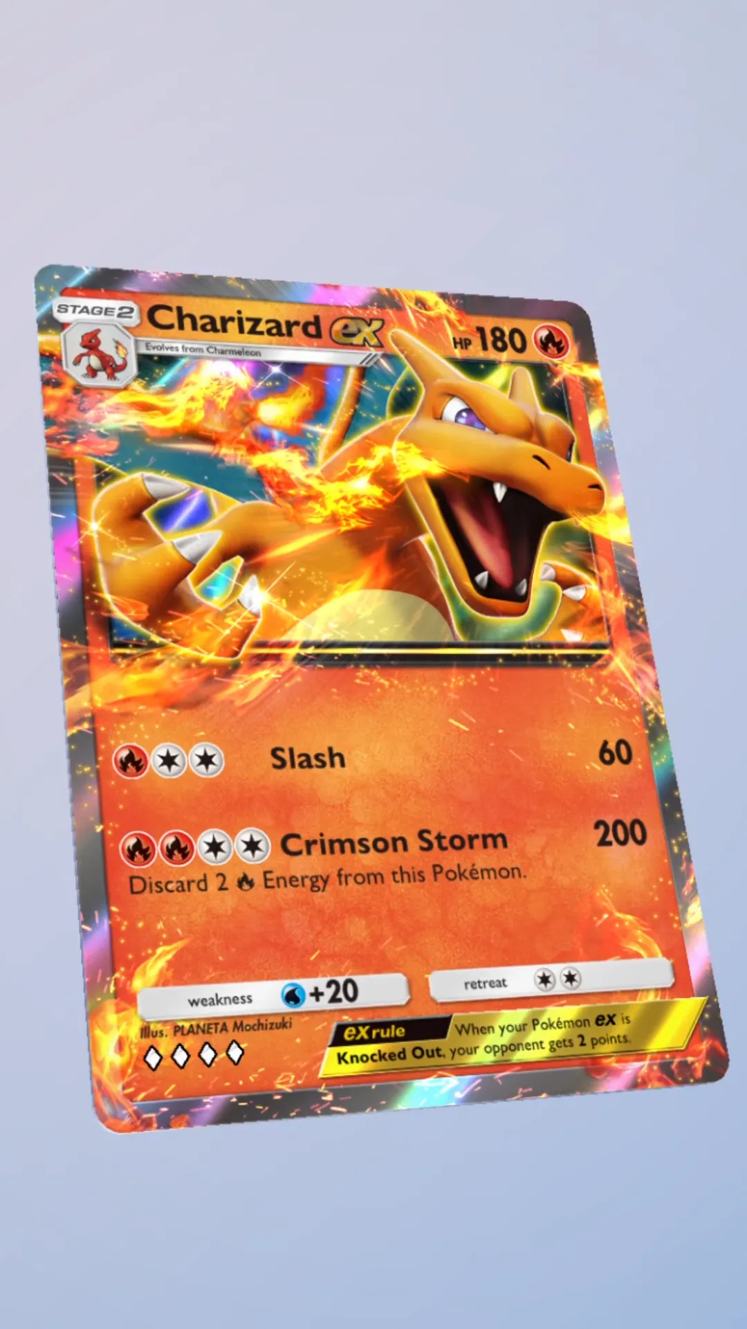 Charizard EX Stage 2 Pokemon Card